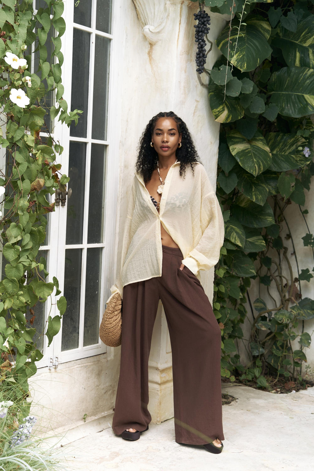 Mahoney – Premium Linen Palazzo Pants