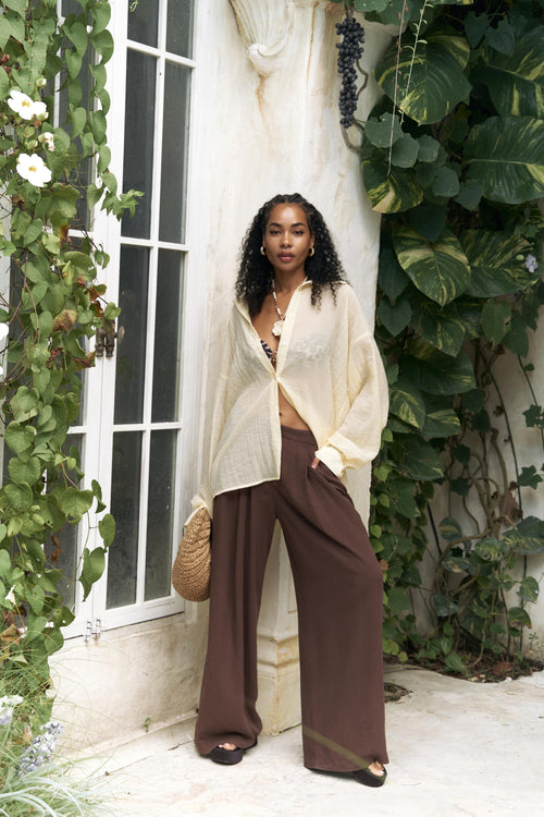 Mahoney – Premium Linen Palazzo Pants