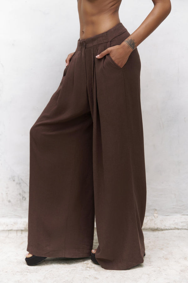 Mahoney – Premium Linen Palazzo Pants