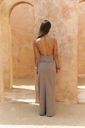 Malmvira – Premium Linen Crop Skirt Set