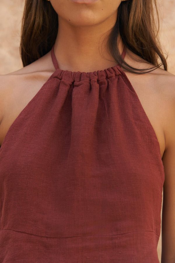 Malmvira – Premium Linen Crop Skirt Set