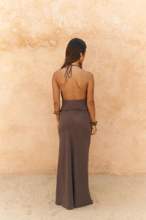 Malmvira – Premium Linen Crop Skirt Set