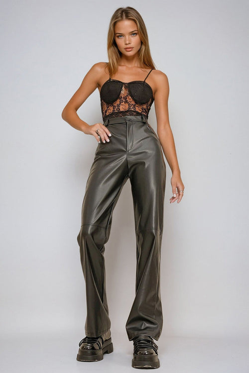 Elegant Seam-Detail Palazzo Trousers