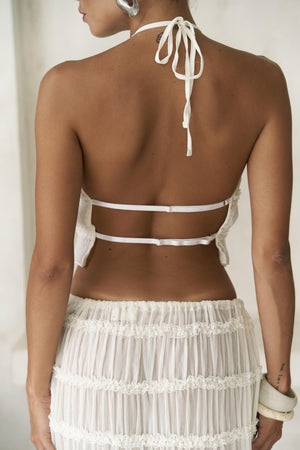 Laverna – Sheer Crop Top Set