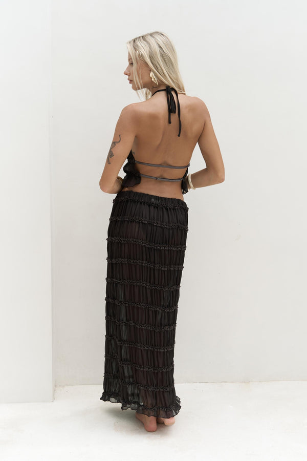 Laverna – Sheer Crop Top Set