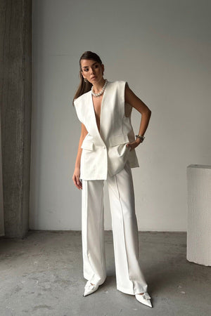 Oversized Single-Button Blazer