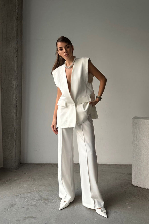 Oversized Single-Button Blazer