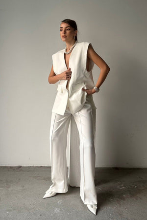 Oversized Single-Button Blazer
