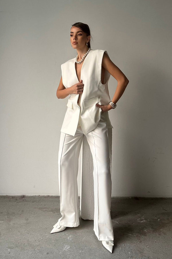Oversized Single-Button Blazer
