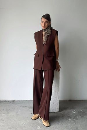 Oversized Single-Button Blazer