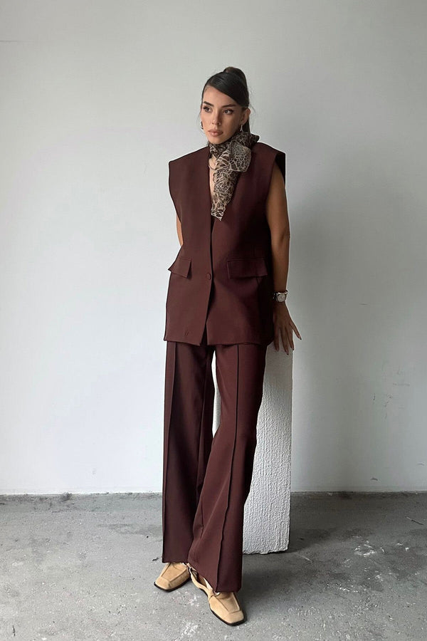 Oversized Single-Button Blazer
