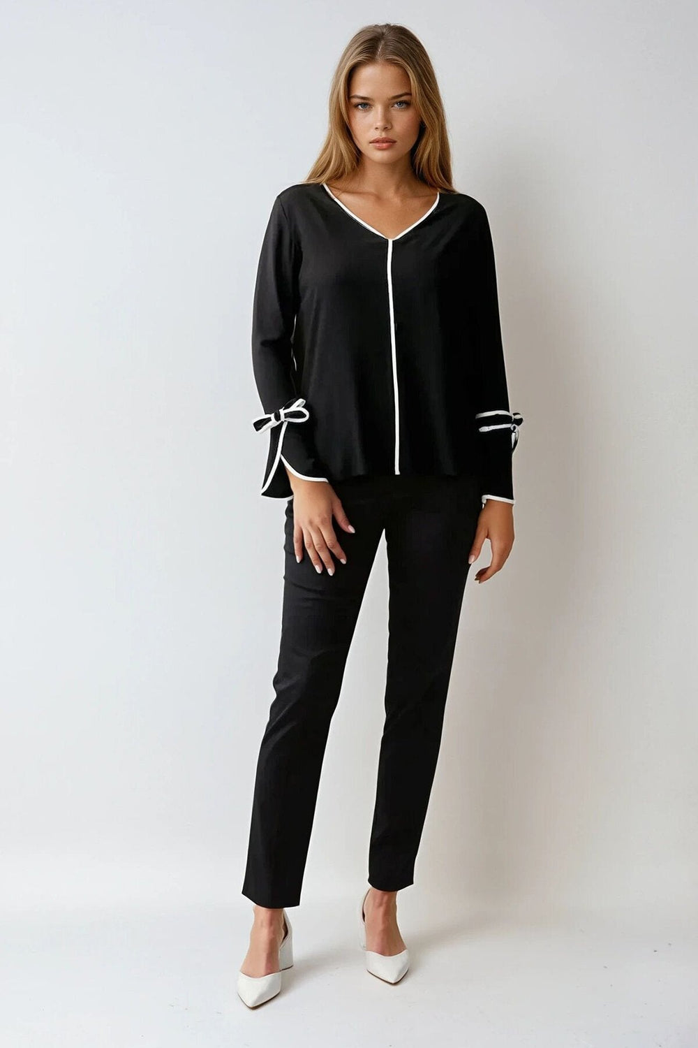 Elegant Bow-Detail Blouse