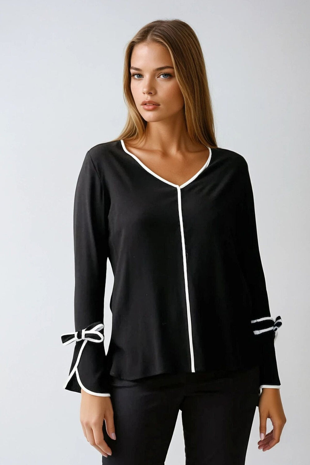 Elegant Bow-Detail Blouse