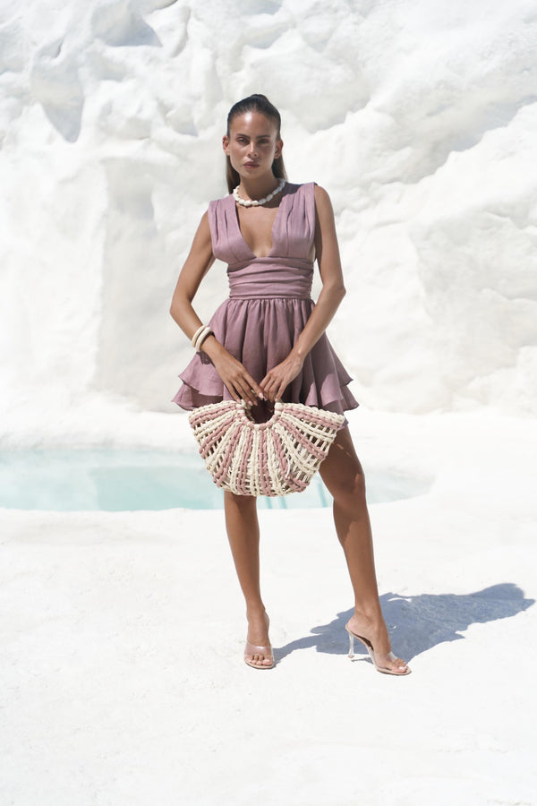 Premium Linen Mini Dress – Zaneta