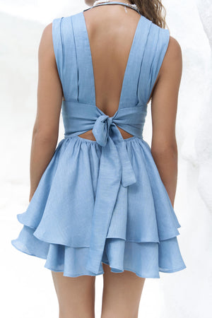Premium Linen Mini Dress – Zaneta