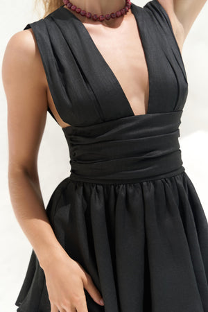Premium Linen Mini Dress – Zaneta